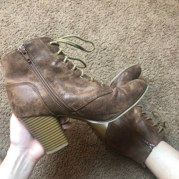 Qupid Shoes - QUPID Lace-Up Combat Booties